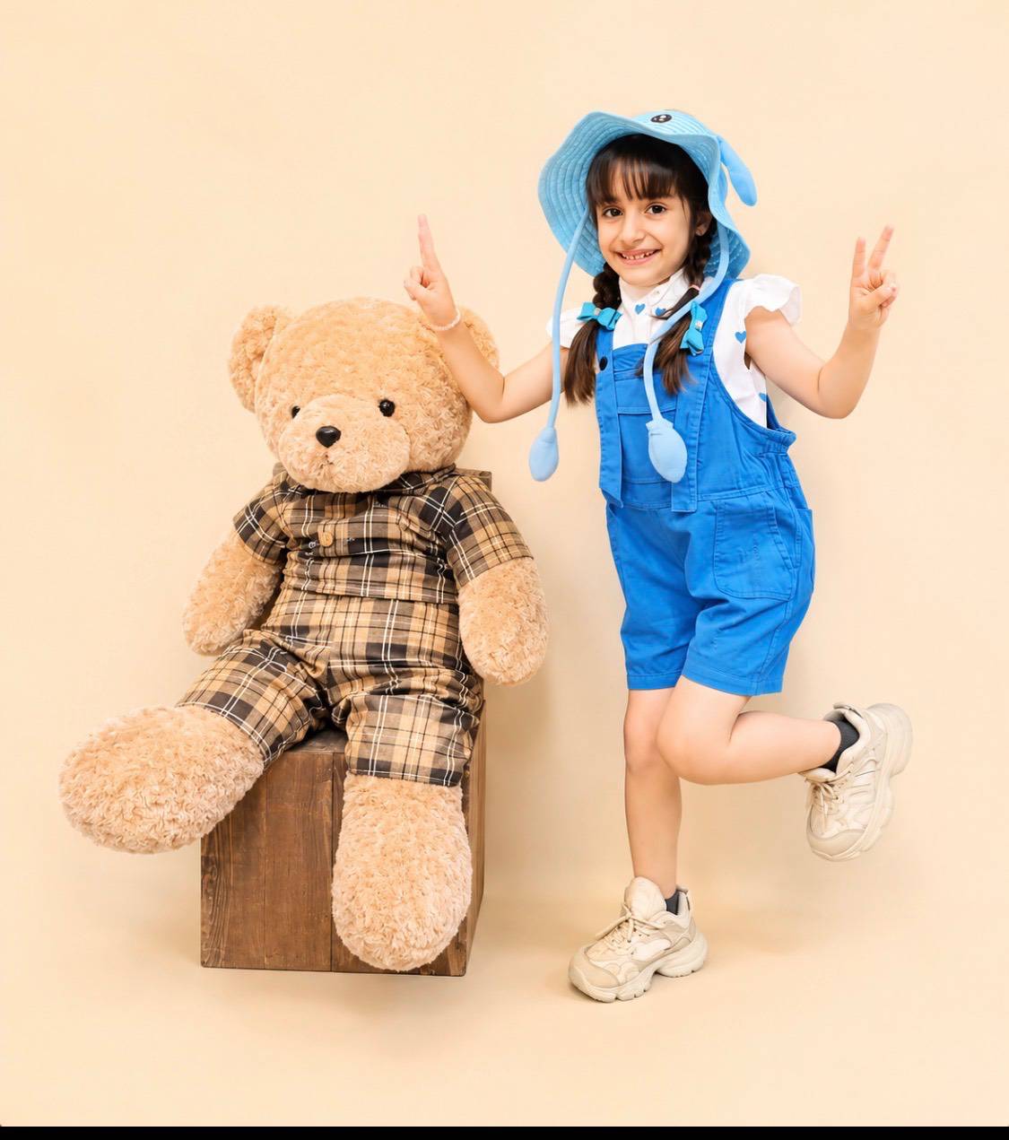 بیلر دخترانه کتان با تی شرت نخ پنبه طرح دار از سایز ۳۵ الی ۵۰